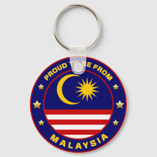 stolt över att vara från Malaysia Nyckelring