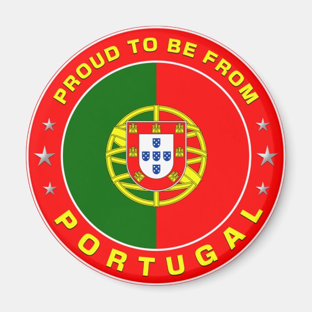 stolt över att vara från Portugal Magnet (Framsidan)