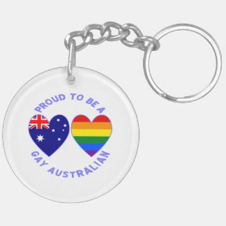 stolt över att vara Gay Australian Heart Flaggor