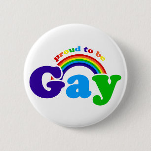 stolt över att vara Gay för Gay pride och Höger Knapp