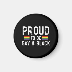Stolt över att vara gay och svart magnet