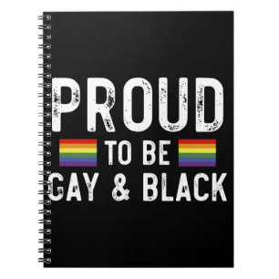 Stolt över att vara gay och svart Pride-månad 2025 Anteckningsbok