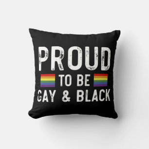 Stolt över att vara gay och svart Pride Month 2025 Kudde