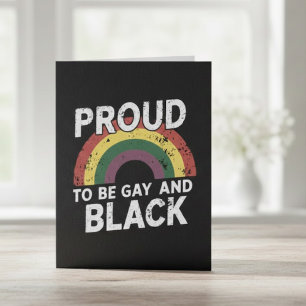 Stolt över att vara gay och svart Pride Month 2025 Vykort