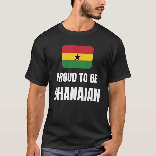 stolt över att vara Ghanaian T Shirt (Framsida)