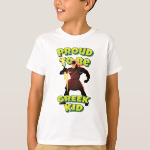 stolt över att vara grekisk Kid Zeus grekiska Gud T Shirt