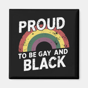 stolt över att vara guldgruva och svart Pride måna Magnet