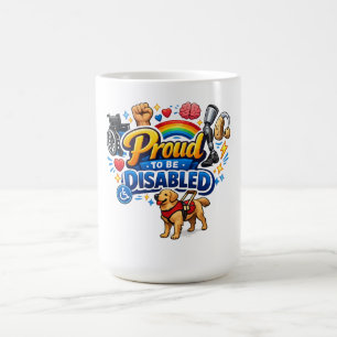 Stolt över att vara handikappad – Empowering grafi Kaffemugg