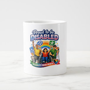 Stolt över att vara handikappad jumbo mugg