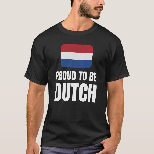 stolt över att vara holländska t shirt (Framsida)