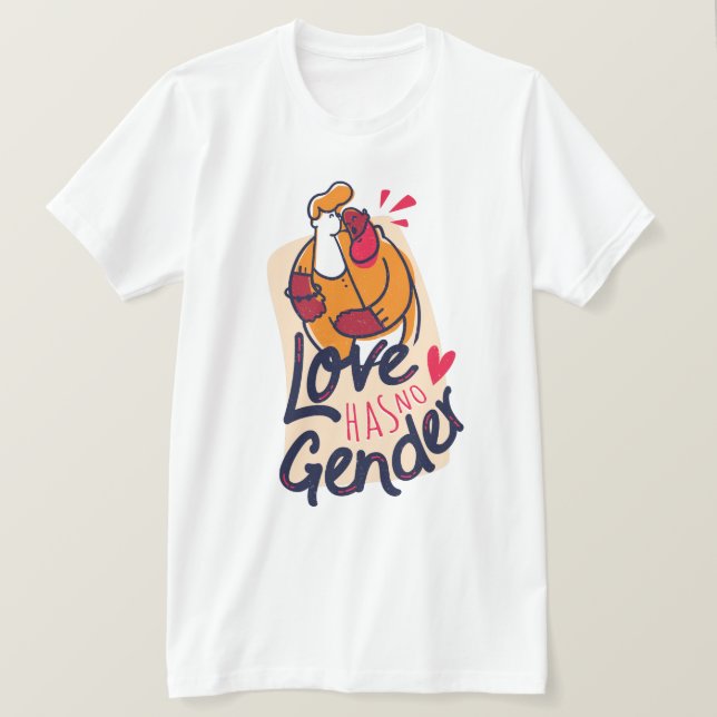 stolt över att vara homosexuell Kärlek har ingen G T Shirt (Design framsida)
