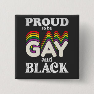 Stolt över att vara homosexuell och svart HBTQ-sto Knapp