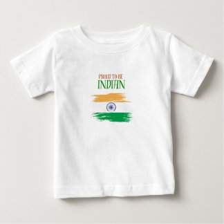 Stolt över att vara indisk trefärgad barn t-shirt