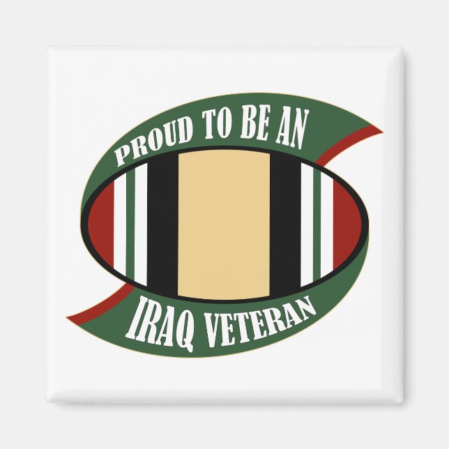 stolt över att vara Iraks veteran Magnet (Framsidan)