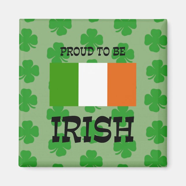 stolt över att vara irländare magnet (Framsidan)