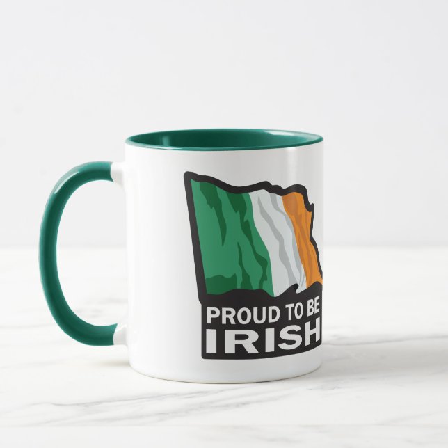 stolt över att vara irländsk - Irish Drinking Team Mugg (Vänster)