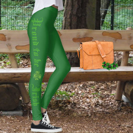 Stolt över att vara irländsk St Patricks dag Grön Leggings