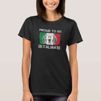 stolt över att vara italienare Flagga Italien Root T Shirt