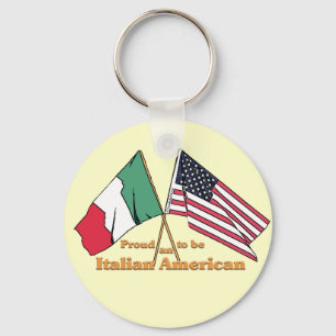 stolt över att vara italiensk-amerikansk nyckelring