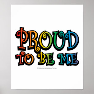stolt över att vara jag HBT Poster