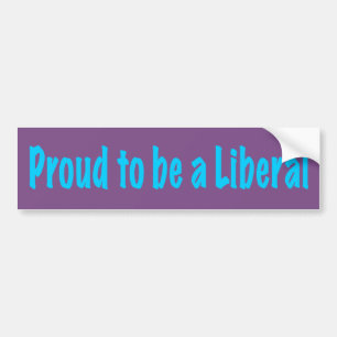 stolt över att vara liberal bildekal