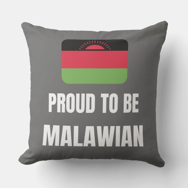 stolt över att vara malawian kudde (Framsida)