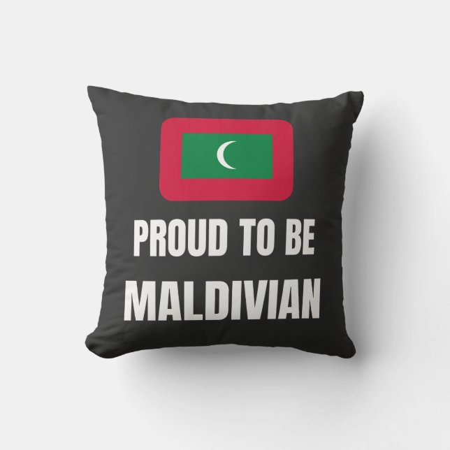 stolt över att vara Maldivian Kudde (Framsida)