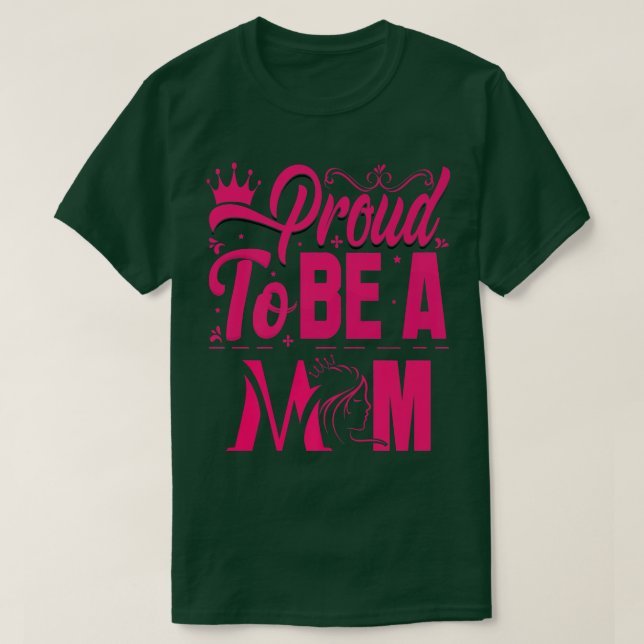 stolt över att vara mamma, stolt hustru eller morm t shirt (Design framsida)