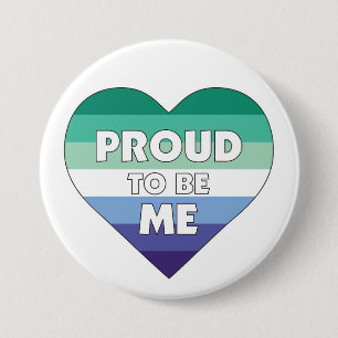 stolt över att vara mig HBT-Pride Manar Heart Knapp