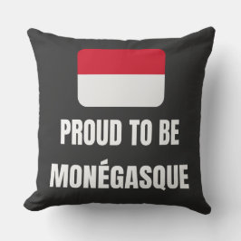 stolt över att vara monegasque kudde