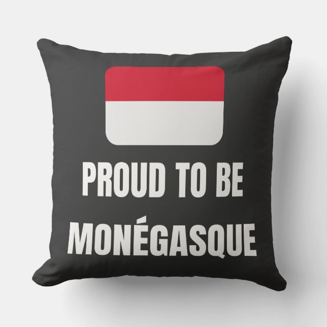 stolt över att vara monegasque kudde (Framsida)
