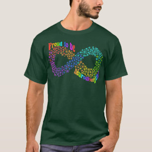 stolt över att vara neurodivergerande spektrumacce t shirt
