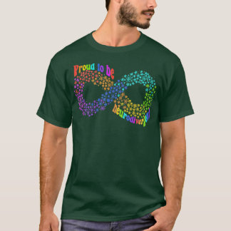 stolt över att vara neurodivergerande spektrumacce t shirt