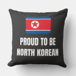 stolt över att vara Nordkorea Kudde