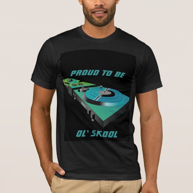 stolt över att vara Ol'Skool Tees T-shirt (Framsida)