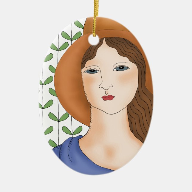 stolt över att vara organisk julgransprydnad keramik (Framsidan)