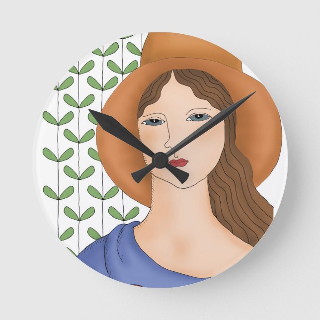 stolt över att vara organisk rund klocka (Framsida)