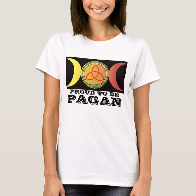 stolt över att vara Pagan T Shirt (Framsida)