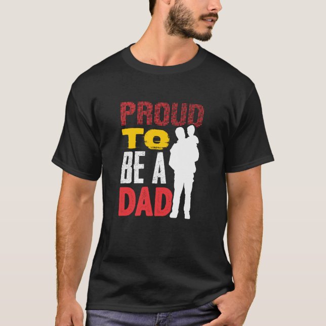 stolt över att vara Pappa Tee Shirt (Framsida)