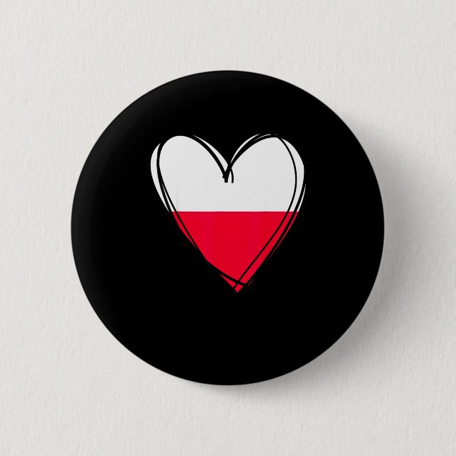Stolt över att vara polack älskar Warszawa Polen f Knapp (Framsida)