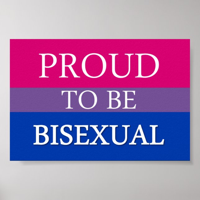 stolt över att vara Poster i Bisexual (Framsidan)
