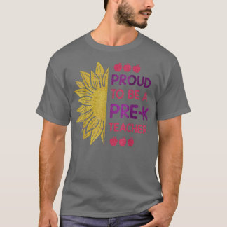 stolt över att vara prek Teacher Prek Educator Sun T Shirt