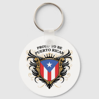 stolt över att vara Puerto Rican Nyckelring