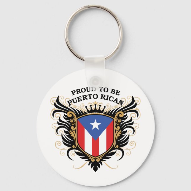 stolt över att vara Puerto Rican Nyckelring (Framsida)