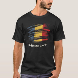 Stolt över att vara rumän ribbon t shirt