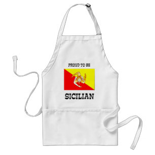 stolt över att vara siciliansk förkläde