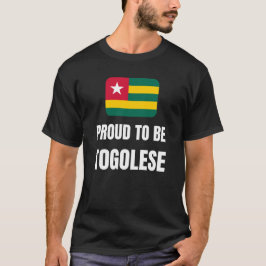 stolt över att vara togolesiska t shirt