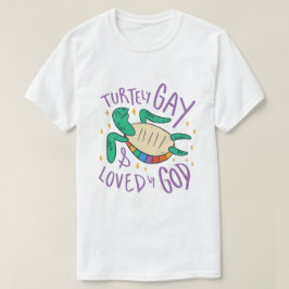 stolt över att vara turtlegay som älskar av gud Se T Shirt
