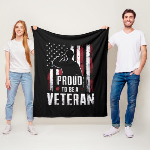 Stolt över att vara veteran från USA Veteran-veter Fleecefilt