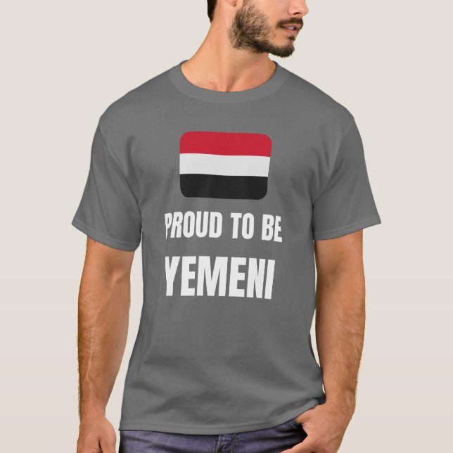 stolt över att vara Yemeni T Shirt (Framsida)